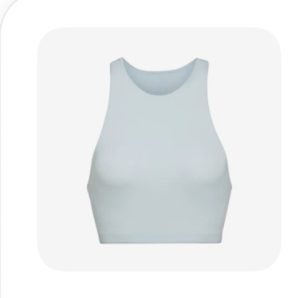 SKIMS Light Blue crop 
Top